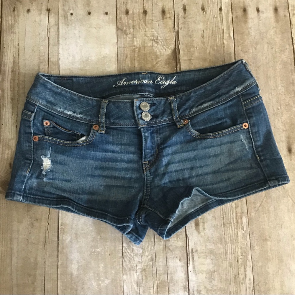 American eagle denim shorts